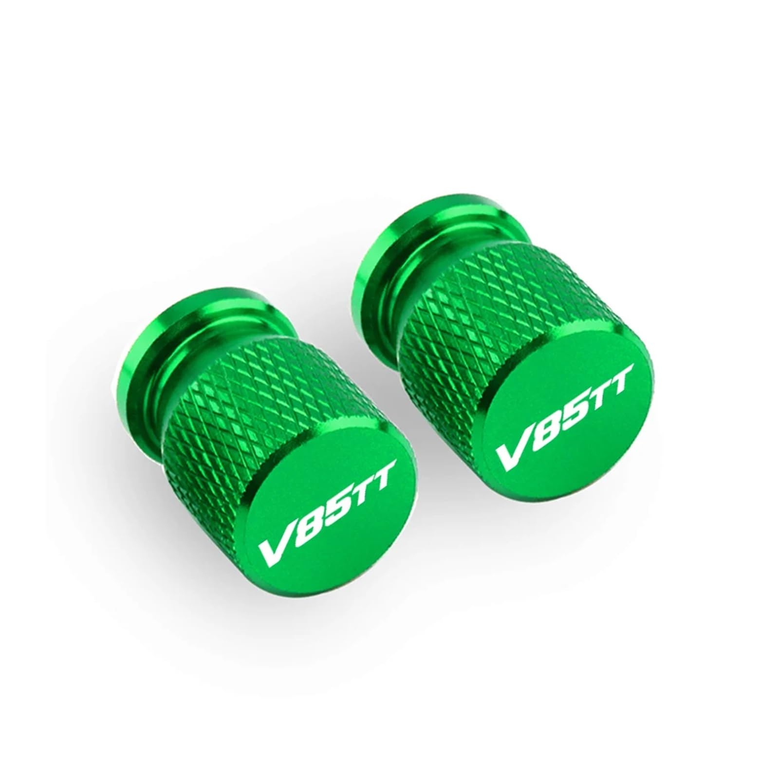 Ventilschaftabdeckungen für Motorräder Für Moto Guzzi V85tt V100 Mandello V Stein V85 V100 Vorbauabdeckungen Aluminiumlegierung Airdust Reifenventilkappe CNC Motorradzubehör(Green) von AHUTCYK