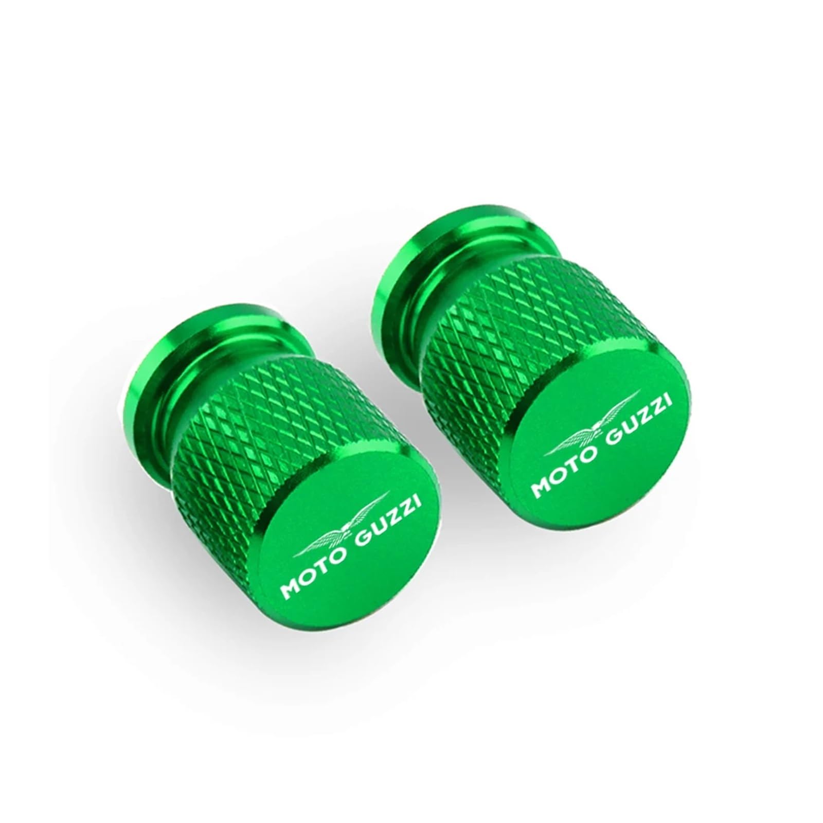 Ventilschaftabdeckungen für Motorräder Für Moto Guzzi V85tt V100 Mandello V7 Stein V85 V 9 Stem Covers Aluminiumlegierung Airdust Reifenventilkappe CNC Motorradzubehör(Green) von AHUTCYK