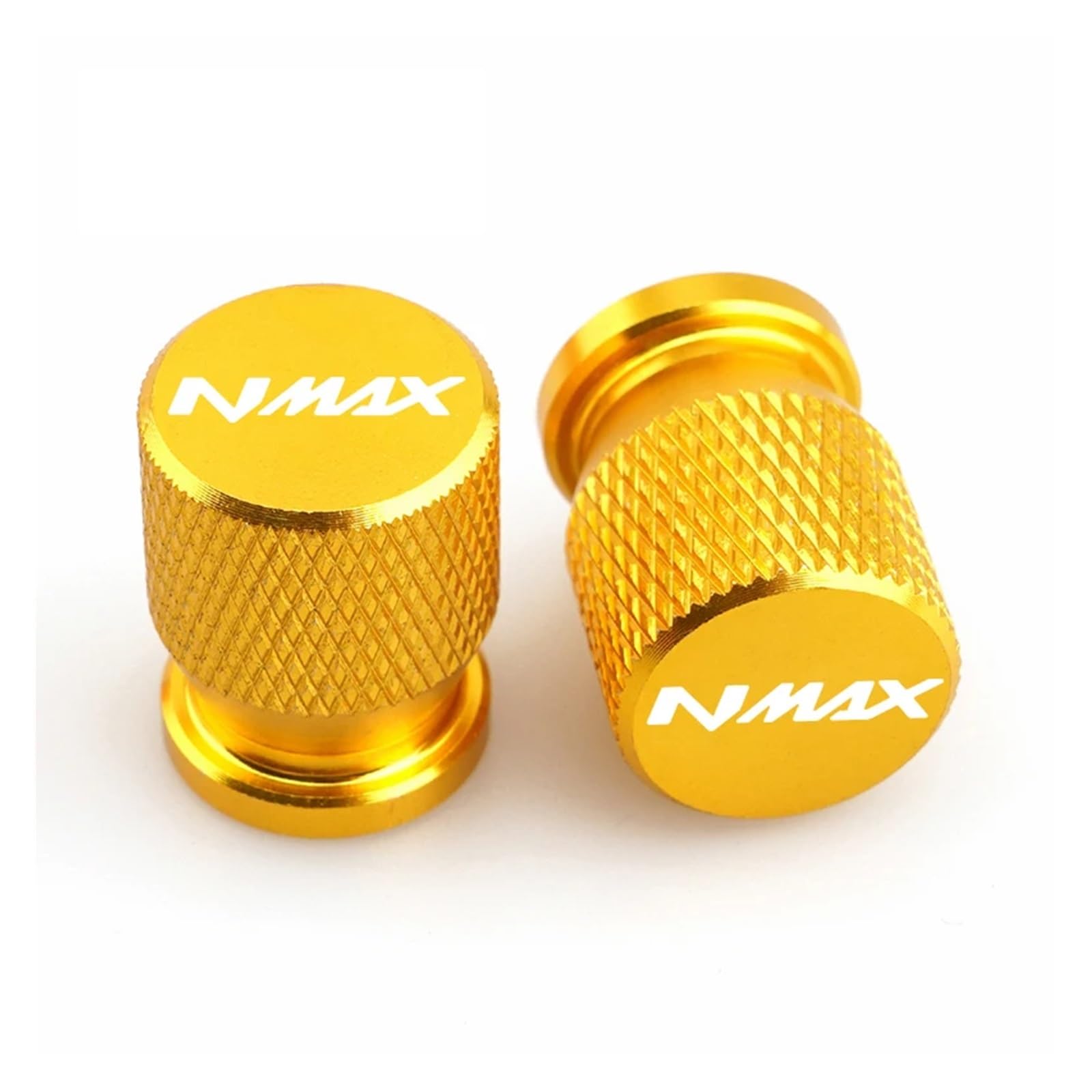 Ventilschaftabdeckungen für Motorräder Für NMAX125 NMAX155 NMAX 125 155 Nmax125 Nmax155 2PCS Motorrad Reifen Ventil Air Port Stem Abdeckung Kappe Stecker CNC Zubehör(Yellow NAMX) von AHUTCYK