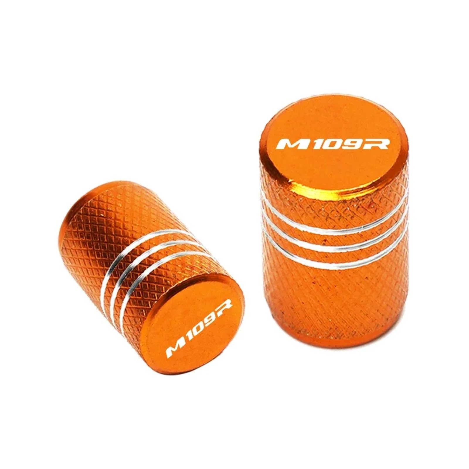 Ventilschaftabdeckungen für Motorräder Für Suzuki Boulevard M109R 109R M109 2006-2015 Zubehör Motorrad CNC Aluminium Reifen Ventil Air Port Stem Abdeckung Kappen(Orange) von AHUTCYK