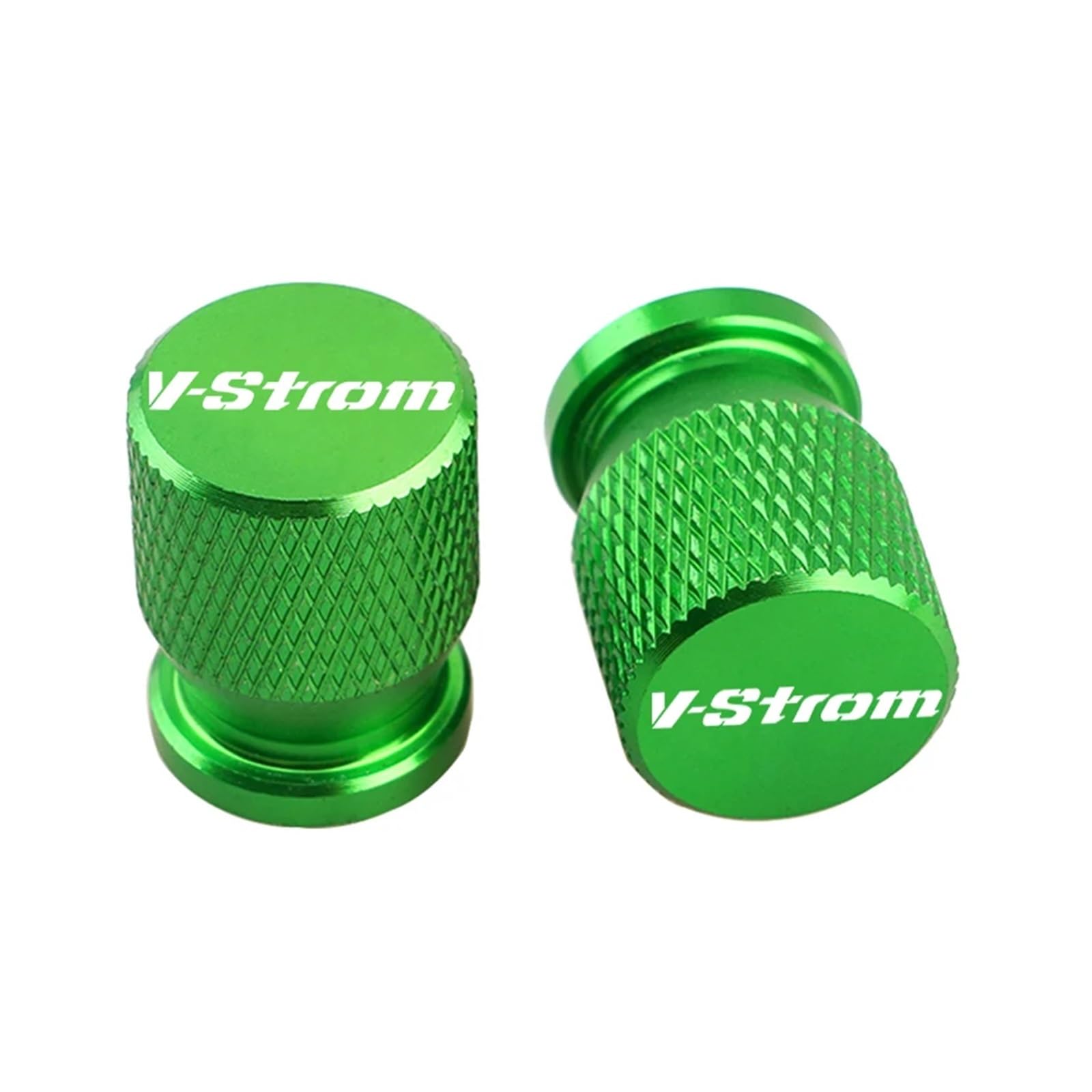 Ventilschaftabdeckungen für Motorräder Für Suzuki V-Strom DL 250 650 1000 1050 XT VSTROM 800DE DL650 Motorrad Reifen Ventil Air Port Stem Abdeckkappe Stecker Zubehör(Green V-Strom) von AHUTCYK