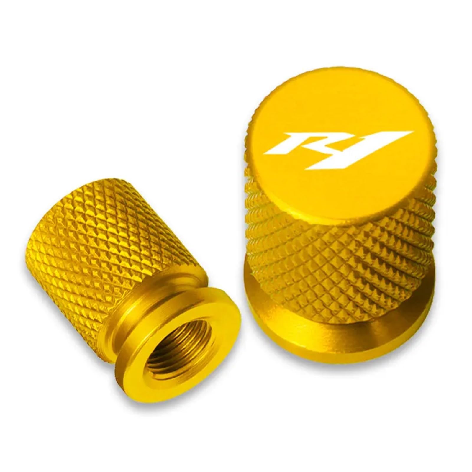 Ventilschaftabdeckungen für Motorräder Für YZFR1 YZF R1/R1M/R1S 2014 2015 2016 2017 2018 2019 2020 2021 Motorrad Rad Reifen Ventil Stem Caps CNC Luftdichte Abdeckung(Golden) von AHUTCYK