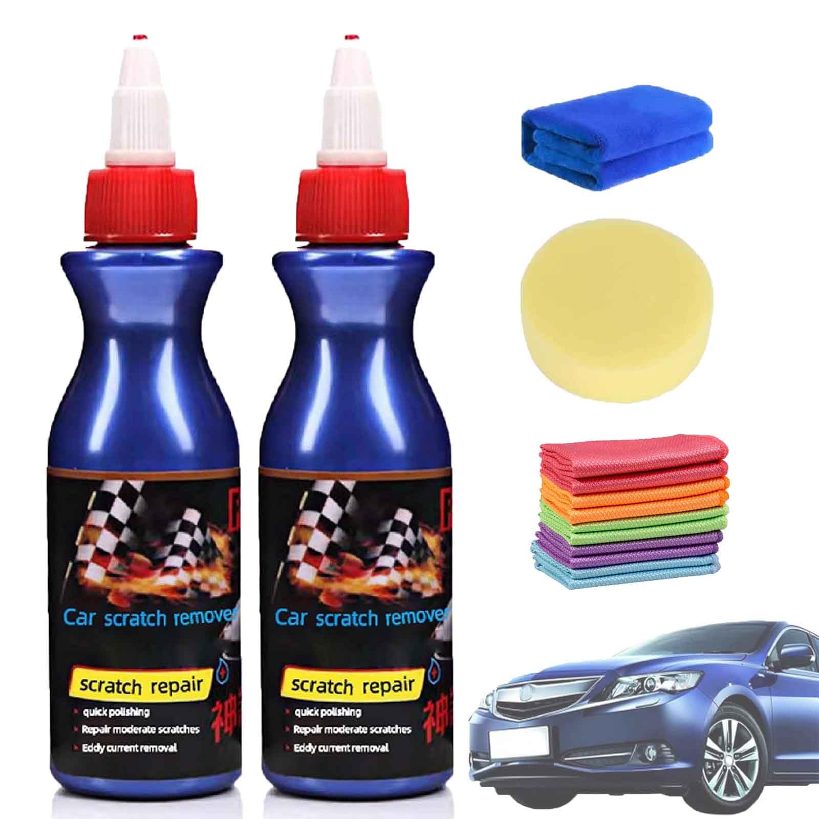 2024 New Ultimate Paint Restorer, Whimsyard Car Scratch Remover, Car Scratch Remover for Deep Scratches, Preferable Scratch Remover, Car Repair Scratches Paste, Scratch Remover For Vehicles (2Set) von AHYXHY