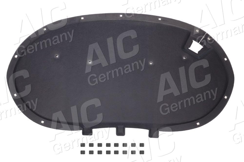 AIC Motorraumdämmung Motorhaube, Schwarz, Faserverstärkter Kunststoff, Auto, Mittlerer Teil von AIC