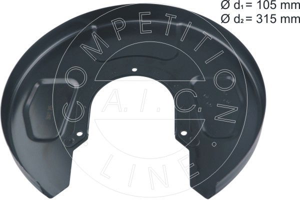 Spritzblech, Bremsscheibe Hinterachse links AIC 56411 von AIC