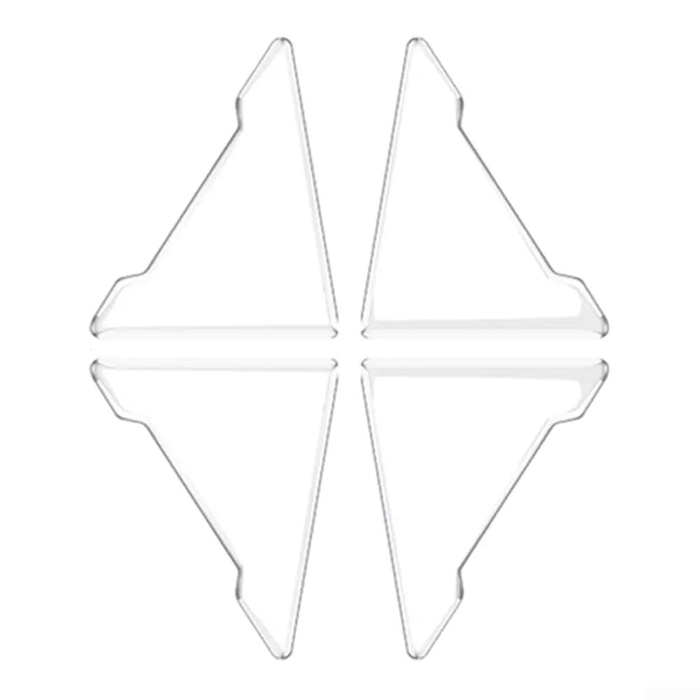 AIDNTBEO 4 Stück Autotür-Eckstoßstangen-Aufkleber Türkanten-Eckenschutz Anti-Kratz-Aufkleber Autotür-Kantenschutz-Pad 6 x 4,5 cm (weiß) von AIDNTBEO
