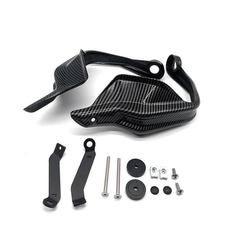 AIERDEYP Motorrad Handschützer Carbon Look Motorrad Handschutz Schild Hand Schutzfolie Für Hon┐da Für NC750X DCT Für NC750S Für NC700X 2013-2022(Carbon Handguard) von AIERDEYP