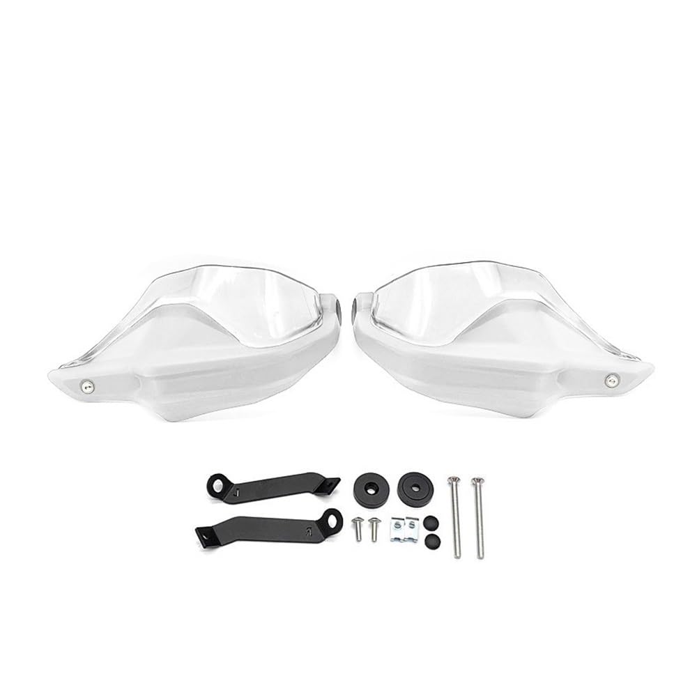 AIERDEYP Motorrad Handschützer Carbon Look Motorrad Handschutz Schild Hand Schutzfolie Für Hon┐da Für NC750X DCT Für NC750S Für NC700X 2013-2022(White Clear Set) von AIERDEYP