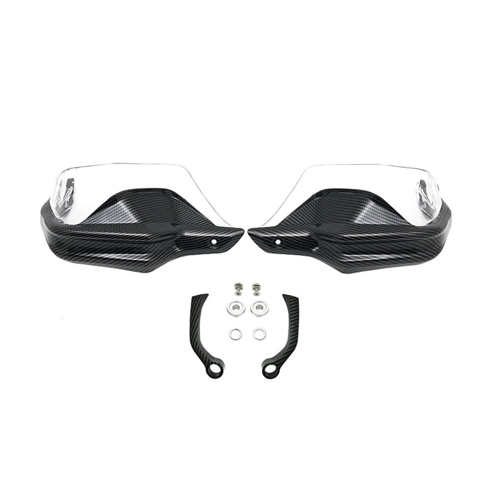 AIERDEYP Motorrad Handschützer Carbon Motorrad Handschutz Hand Schild Schutz Für BM&W Für F800GS ADV Für F800 GS Für F 800GS Abenteuer 2013-2022(Carbon Clear Set) von AIERDEYP