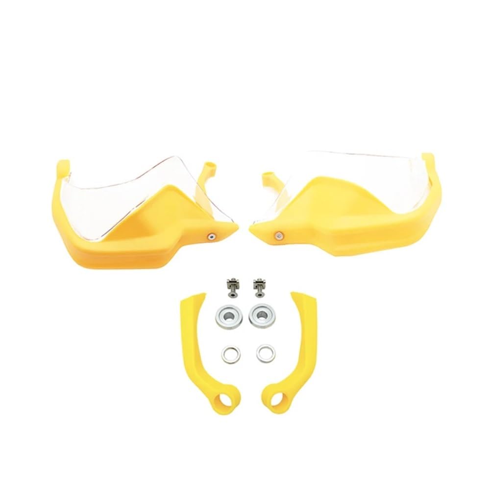 AIERDEYP Motorrad Handschützer Carbon Motorrad Handschutz Hand Schild Schutz Für BM&W Für F800GS ADV Für F800 GS Für F 800GS Abenteuer 2013-2022(Yellow Clear Set) von AIERDEYP