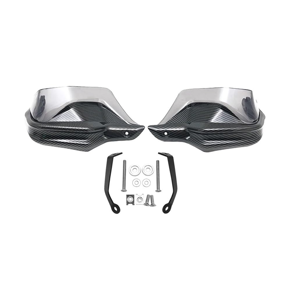 AIERDEYP Motorrad Handschützer Dedizierter Handschutz Für Motorrad Für CFM&OTO Für 800 MT Für 800 MT 2021 2022 Lenkerschutz Windschutzscheibe(Carbon Grey Set) von AIERDEYP