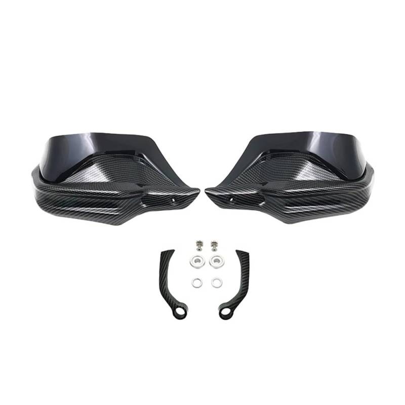 AIERDEYP Motorrad Handschützer Für BM&W Für R1200GS LC Für F800GS Für F850GS Für F900R Für S1000XR Für R1250GS Handschutz Schild Handschutz Schutz Windschutzscheibe Motorrad(Carbon Black Set) von AIERDEYP