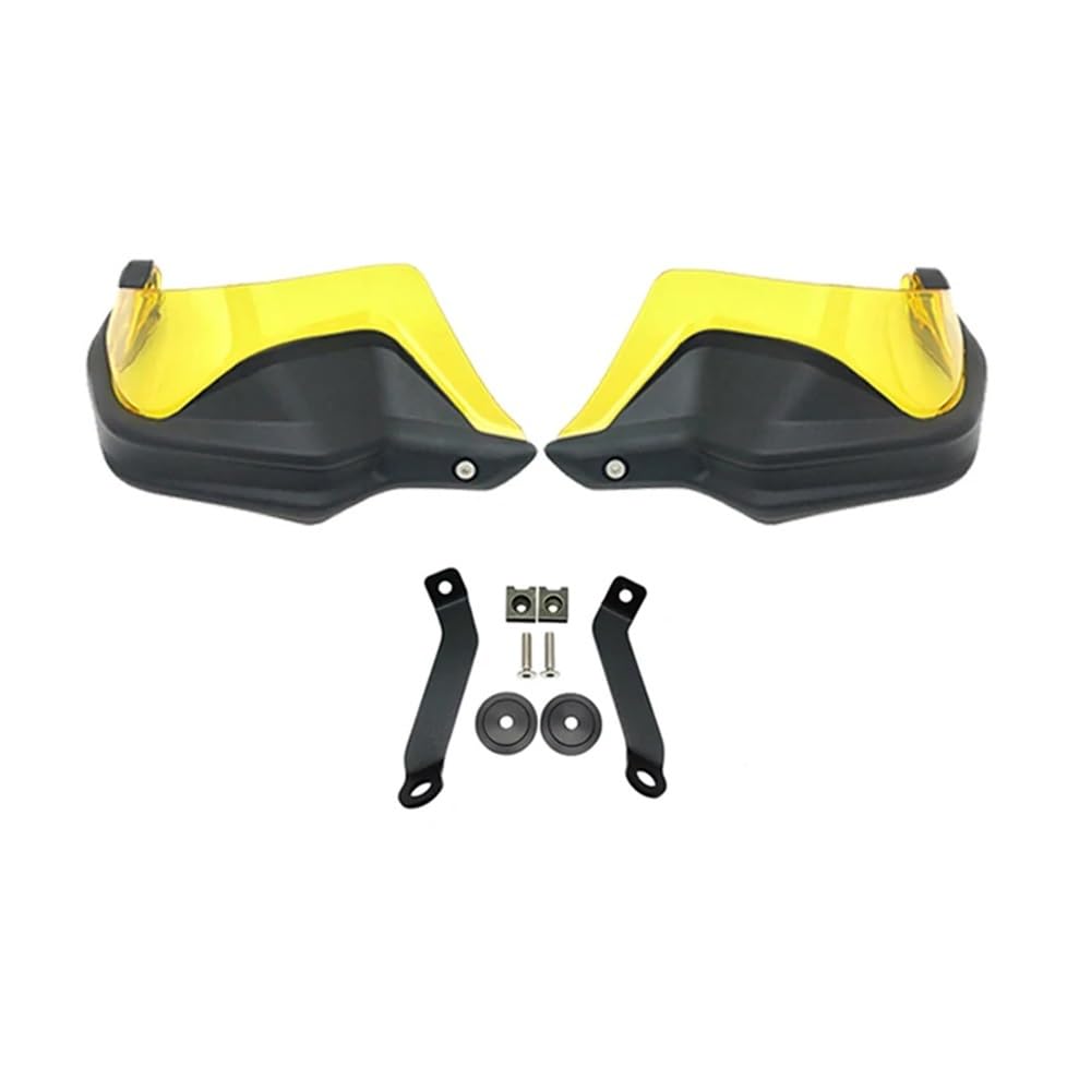 AIERDEYP Motorrad Handschützer Für Hon┐da Für CB400F Für CB 400X Für CB 400F 2021 Motorrad Handschutz Hand Crash Bar Protector Lenker Griff Hand Schutz(Black Yellow Set) von AIERDEYP