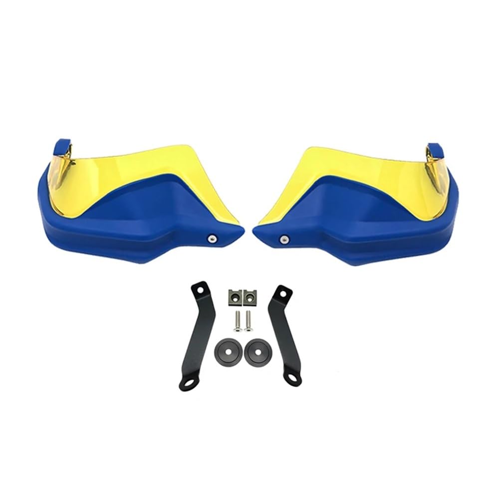 AIERDEYP Motorrad Handschützer Für Hon┐da Für CB400F Für CB 400X Für CB 400F 2021 Motorrad Handschutz Hand Crash Bar Protector Lenker Griff Hand Schutz(Blue Yellow Set) von AIERDEYP