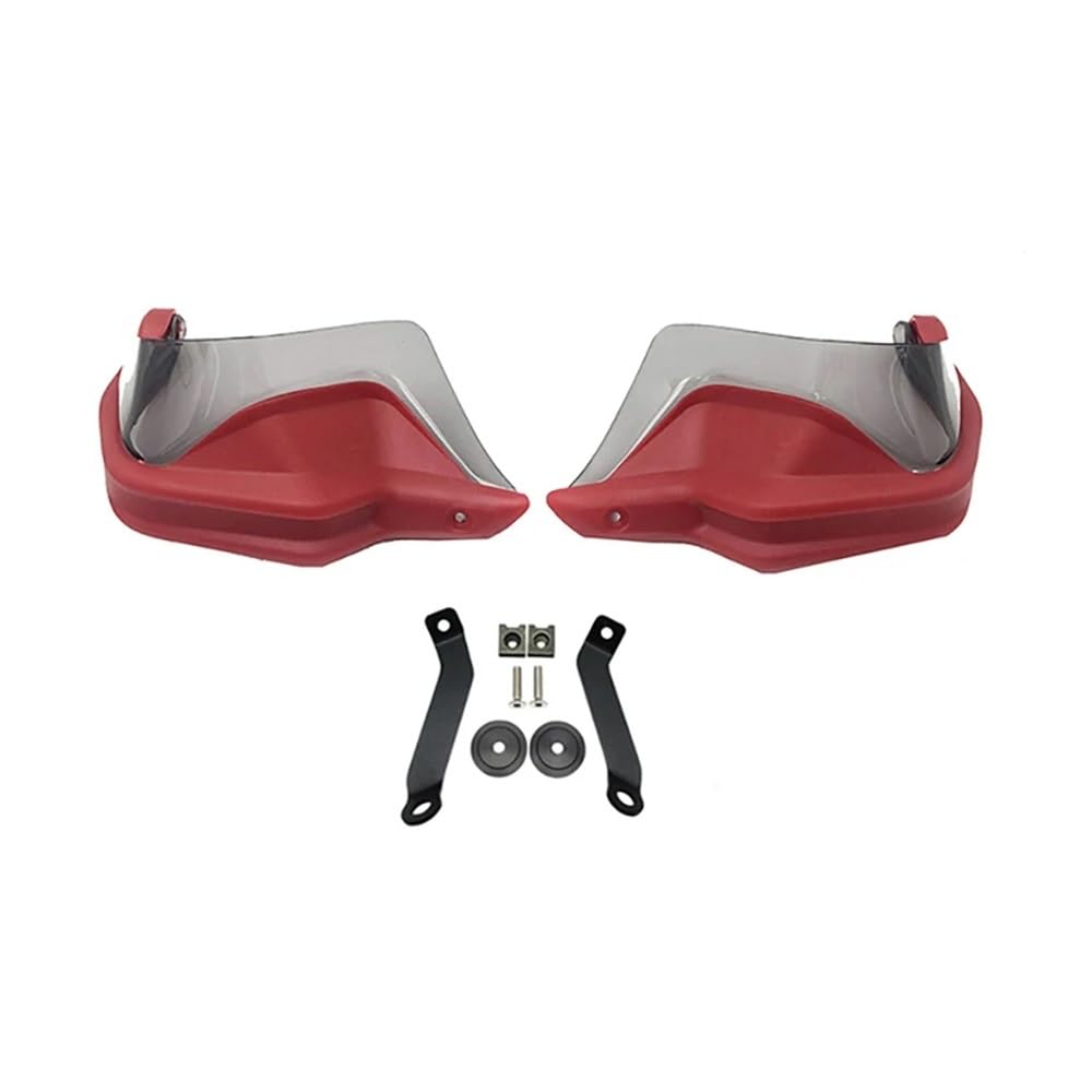 AIERDEYP Motorrad Handschützer Für Hon┐da Für CB500X Für CB500F 2013-2023 Griff Bar Hand Schutz Handprotektoren Schutz Bremse Kupplung Protector Wind Schild(Red Grey Set) von AIERDEYP