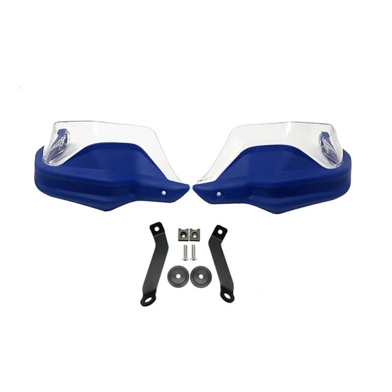 AIERDEYP Motorrad Handschützer Für Hon┐da Für CB500X Für CB500F Für C B500 X 2013-2021 Motorrad Handprotektoren Schild Guards Windschutzscheibe Hand Wind Schutz(Blue Clear Set) von AIERDEYP