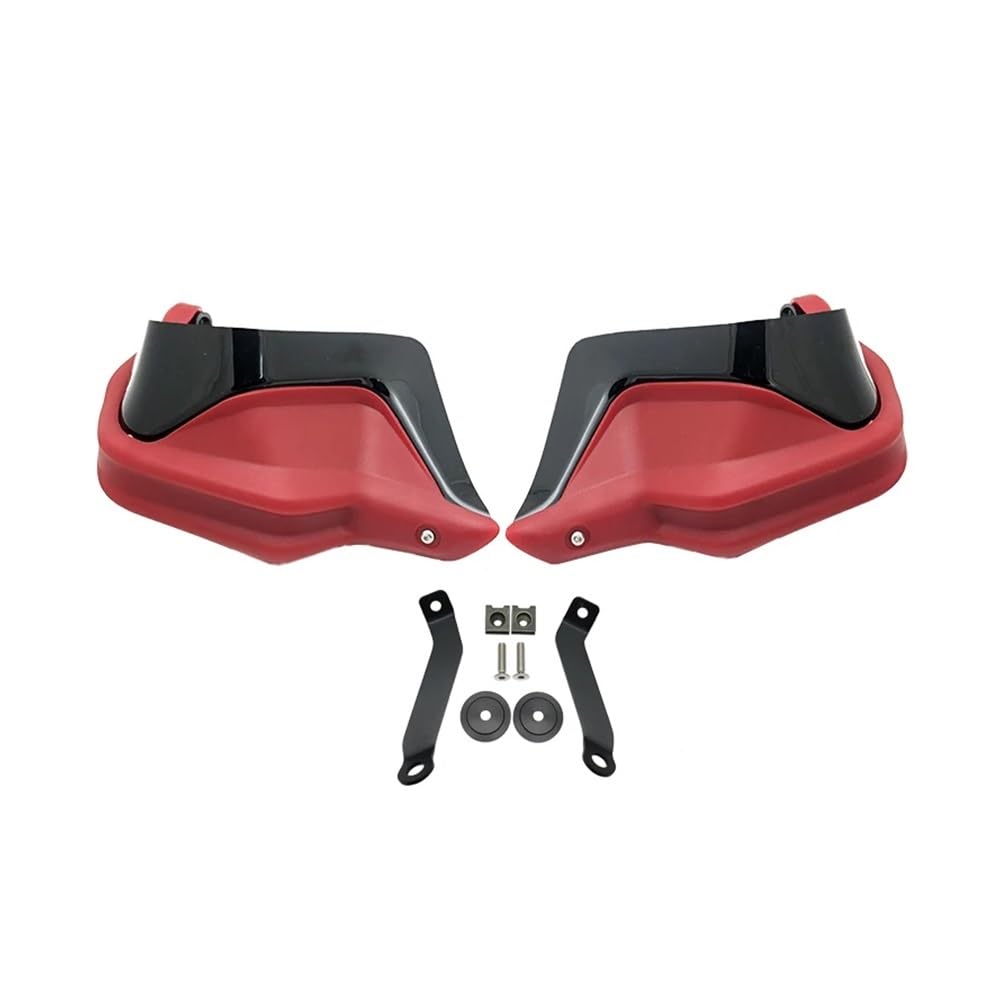 AIERDEYP Motorrad Handschützer Für Hon┐da Für CB500X Für CB500F Für C B500 X 2013-2021 Motorrad Handprotektoren Schild Guards Windschutzscheibe Hand Wind Schutz(Red Black Set) von AIERDEYP