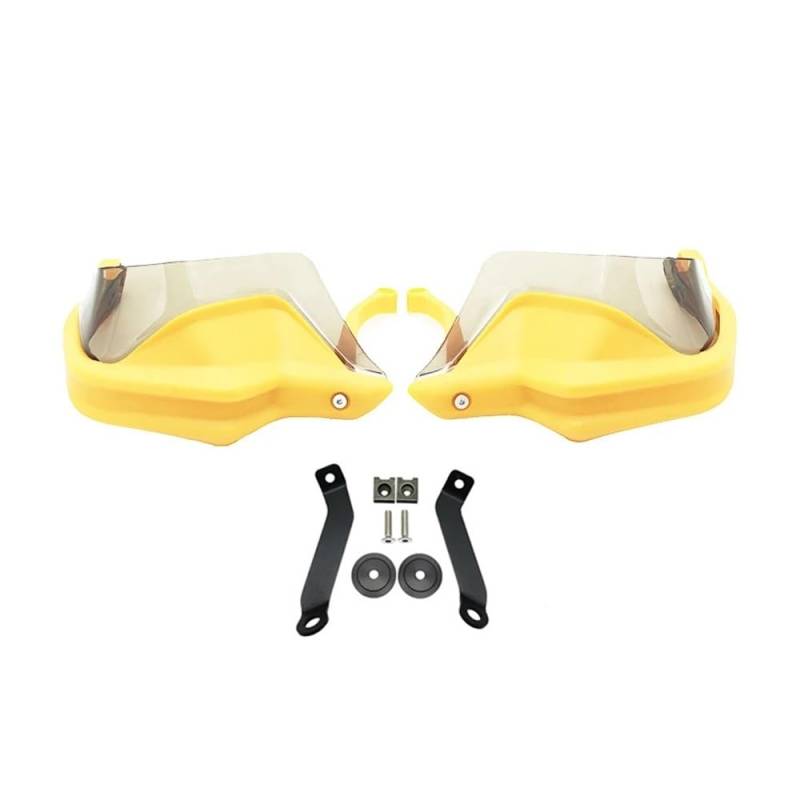 AIERDEYP Motorrad Handschützer Für Hon┐da Für CB500X Für CB500F Für C B500 X 2013-2021 Motorrad Handprotektoren Schild Guards Windschutzscheibe Hand Wind Schutz(Yellow Green Set) von AIERDEYP