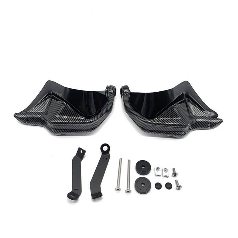 AIERDEYP Motorrad Handschützer Für Hon┐da Für CB650F Für CB 650F Für CB650R Für CB 650R 2014-2021 Carbon Look Motorrad Handschutz Schild Hand Schutz Protecto(Carbon Black) von AIERDEYP