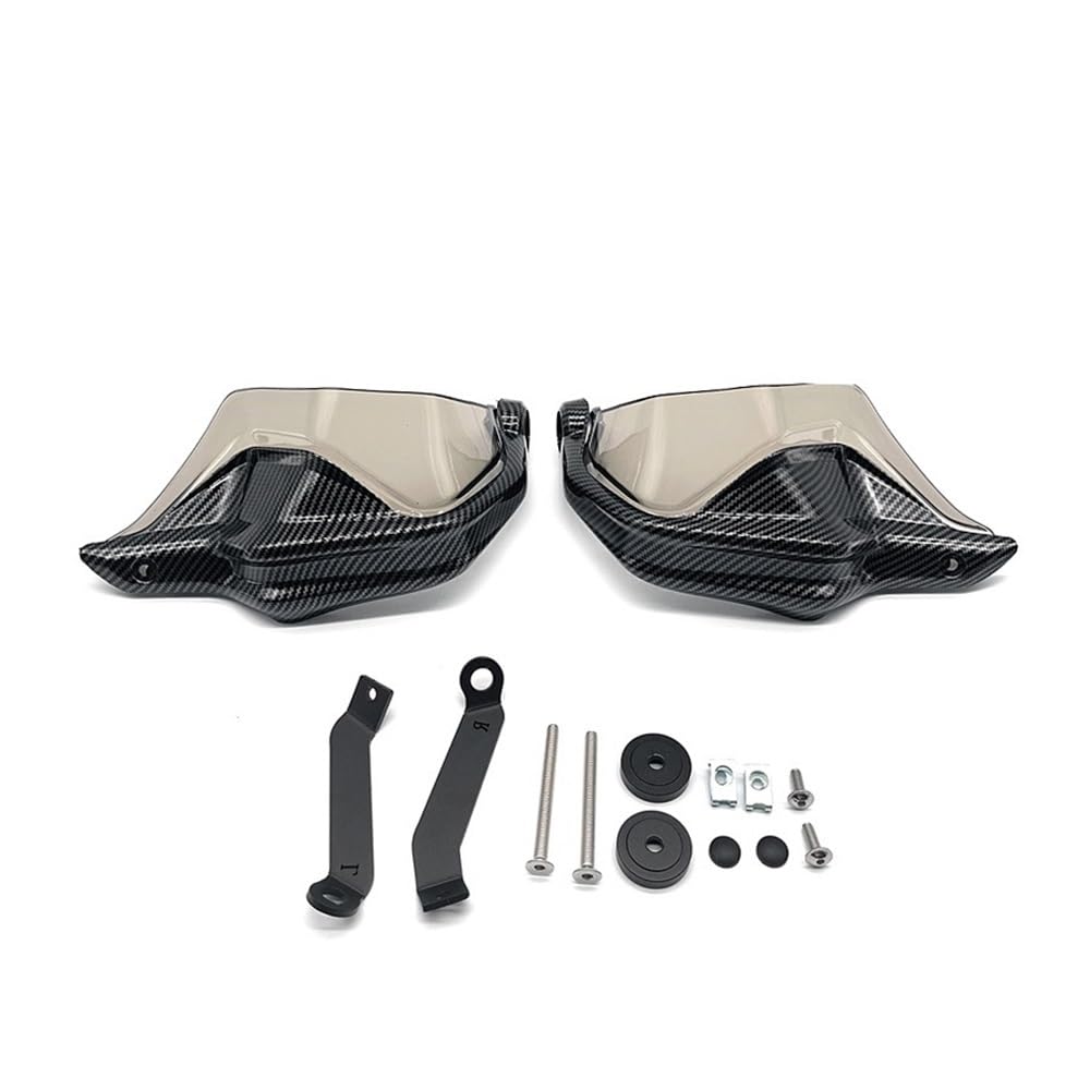 AIERDEYP Motorrad Handschützer Für Hon┐da Für CB650F Für CB 650F Für CB650R Für CB 650R 2014-2021 Carbon Look Motorrad Handschutz Schild Hand Schutz Protecto(Carbon Green Set) von AIERDEYP