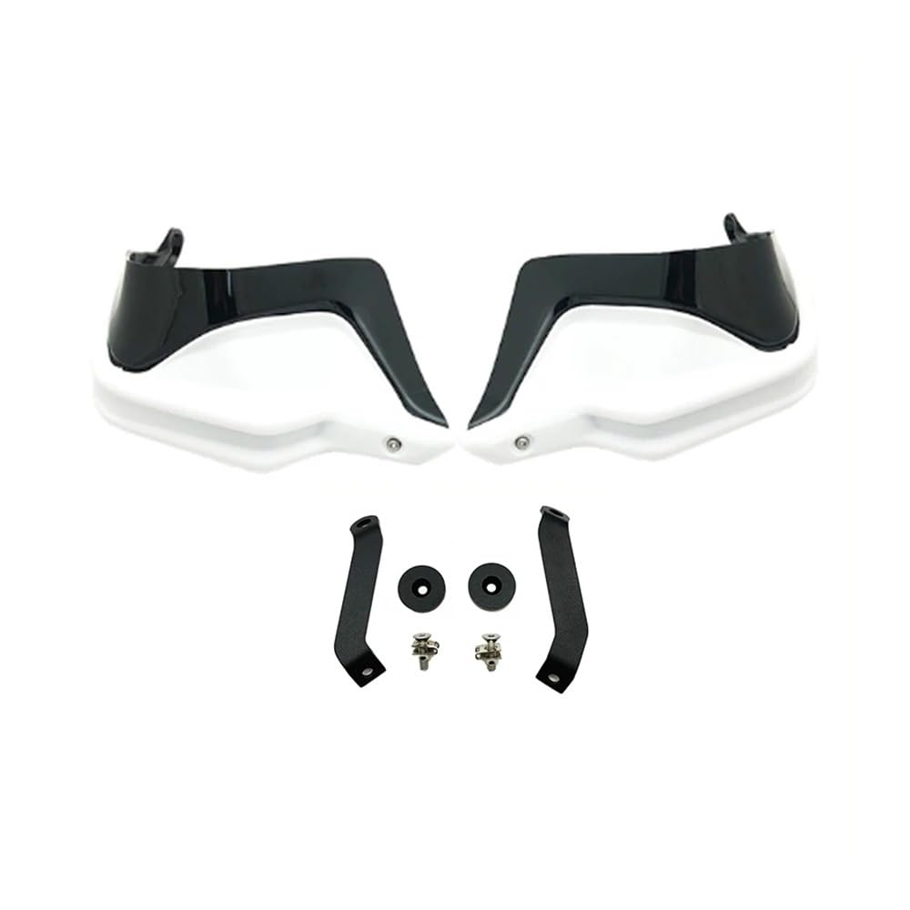 AIERDEYP Motorrad Handschützer Für Hon┐da Für NC 750X DCT Für NC750S Für NC700X 2013-2022 Carbon Look Handprotektoren Schild Guards Windschutzscheibe Hand Wind Schutz(White Black Set) von AIERDEYP