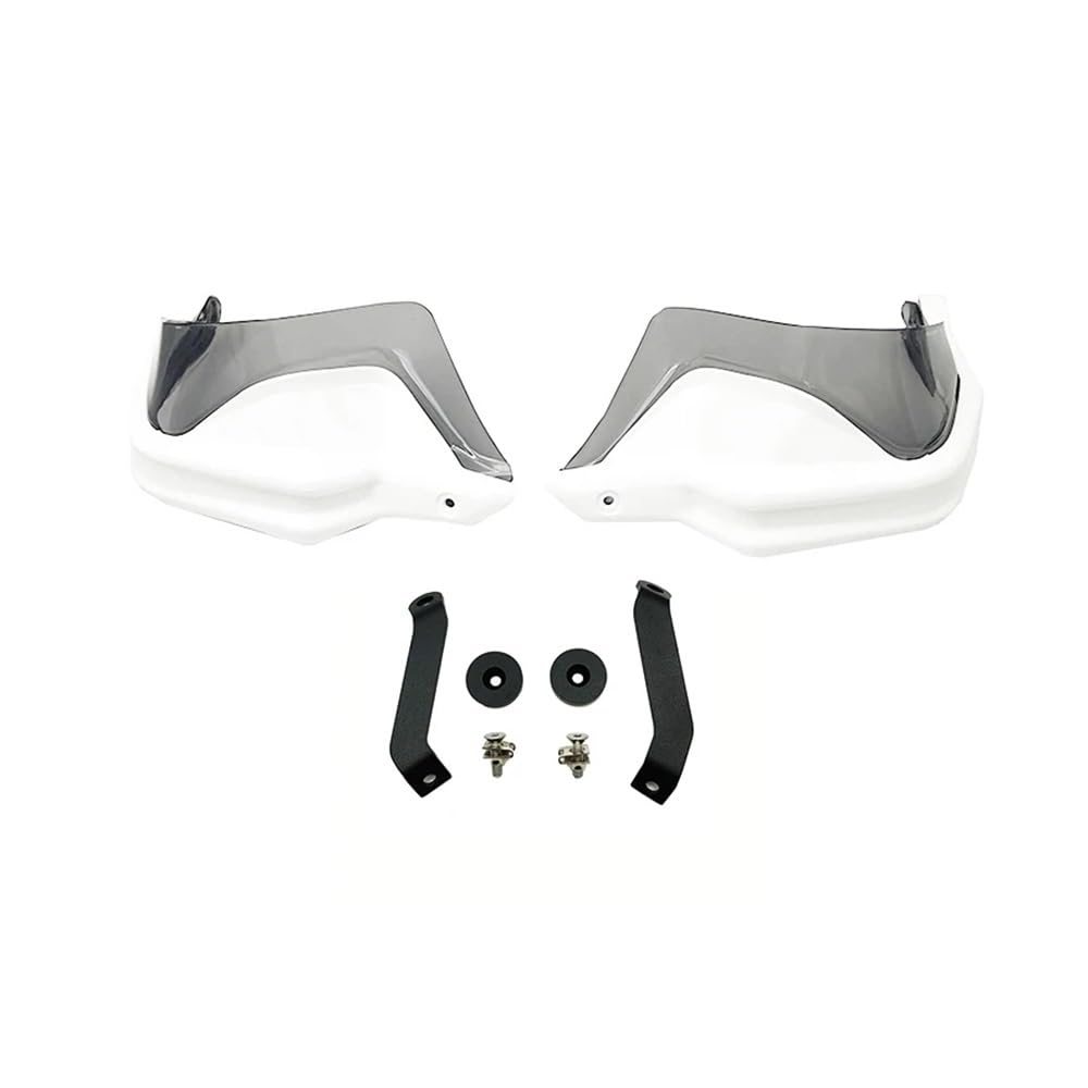 AIERDEYP Motorrad Handschützer Für Hon┐da Für NC 750X DCT Für NC750S Für NC700X 2013-2022 Carbon Look Handprotektoren Schild Guards Windschutzscheibe Hand Wind Schutz(White Grey Set) von AIERDEYP