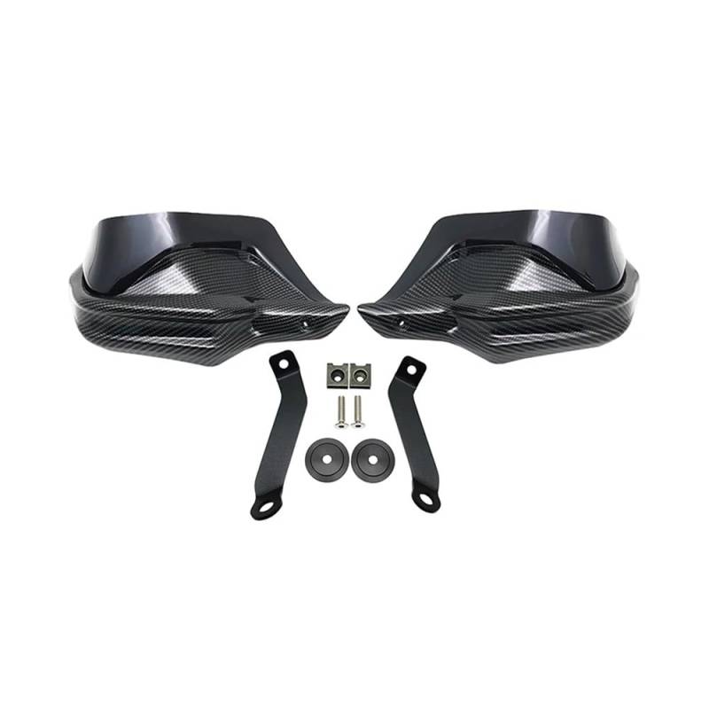 AIERDEYP Motorrad Handschützer Für Hon┐da Für NC750D Für NC750 D Für Integra750 Für NC750 Motorrad Handschutz Hand Schutz Wind Schild Hand Guards Abdeckung(Carbon Black Set) von AIERDEYP