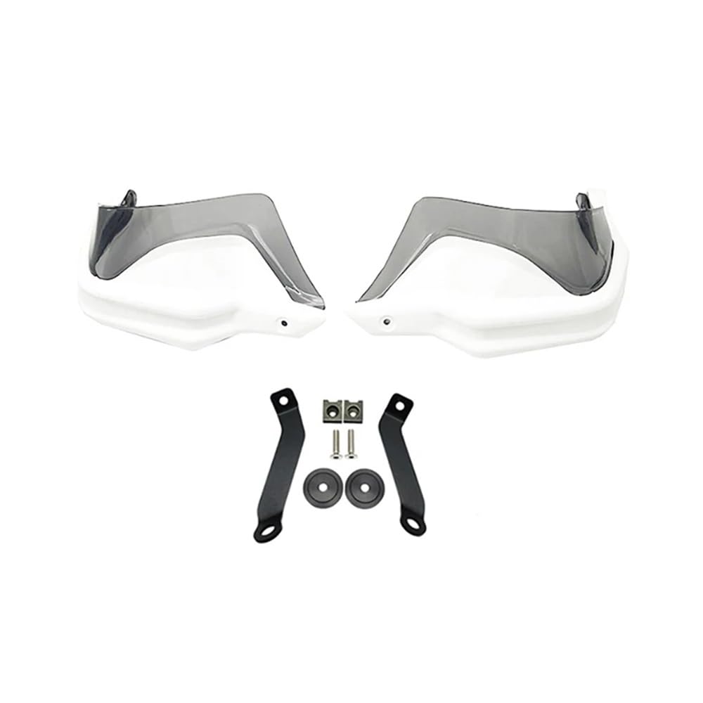 AIERDEYP Motorrad Handschützer Für Hon┐da Für NC750D Für NC750 D Für Integra750 Für NC750 Motorrad Handschutz Hand Schutz Wind Schild Hand Guards Abdeckung(White Grey Set) von AIERDEYP