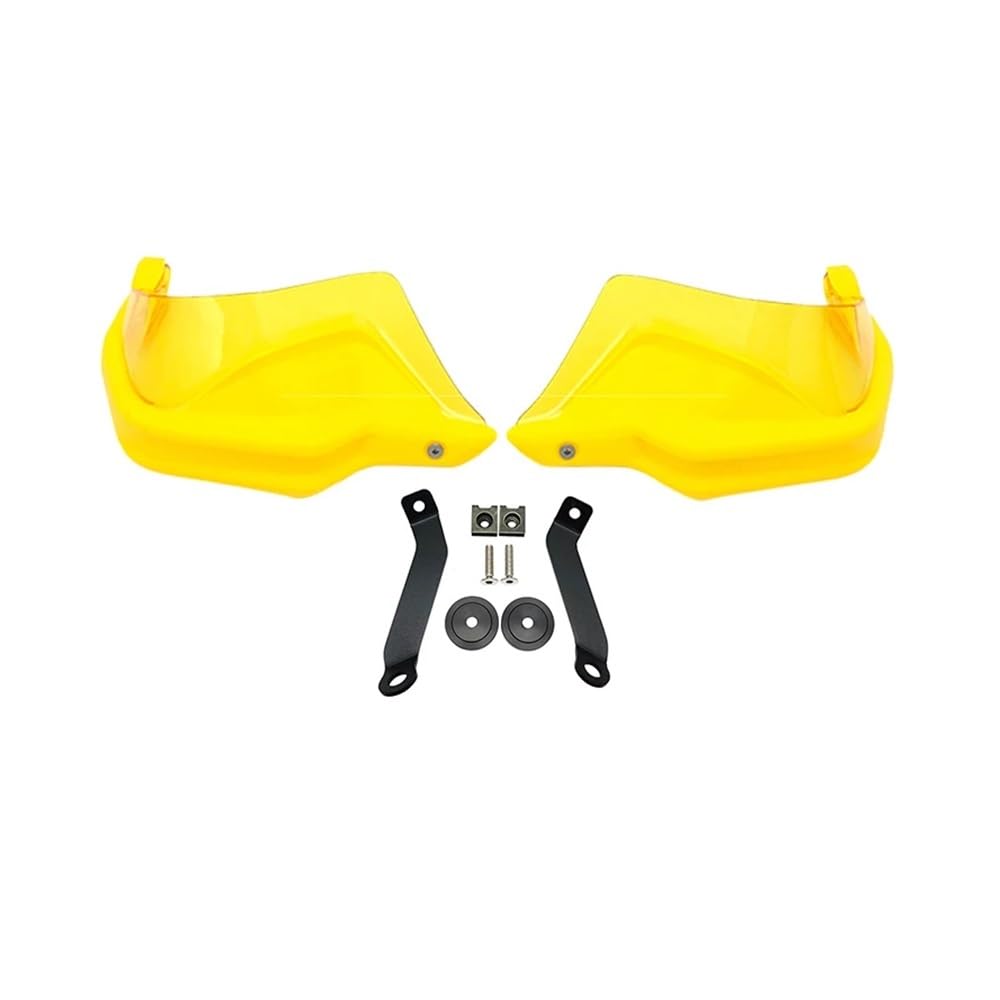 AIERDEYP Motorrad Handschützer Für Hon┐da Für NC750D Für NC750 D Für Integra750 Für NC750 Motorrad Handschutz Hand Schutz Wind Schild Hand Guards Abdeckung(Yellow Set) von AIERDEYP