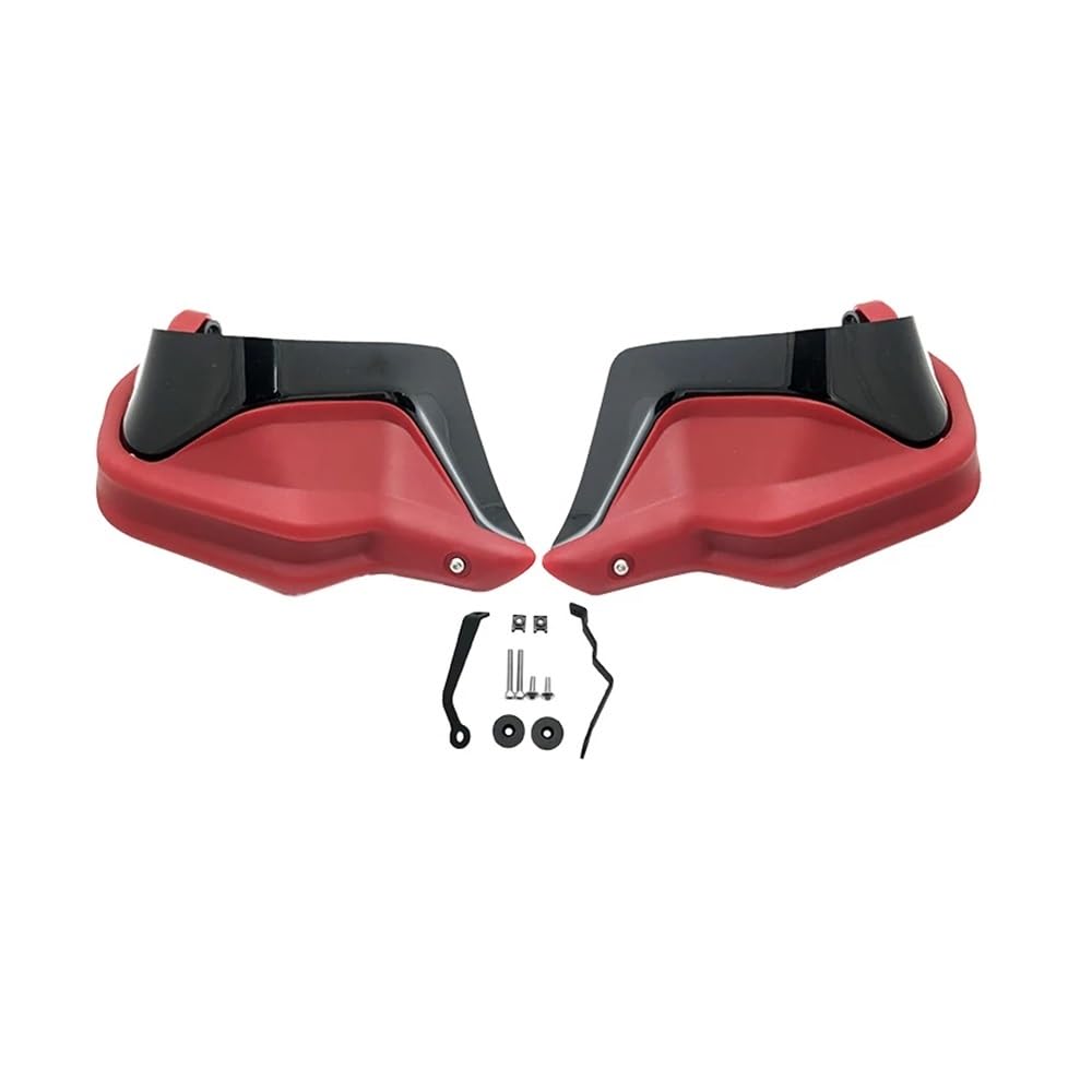 AIERDEYP Motorrad Handschützer Für Voge Für Valico 525 Für DS525X Für DSX 525 2023 2024 Handschutz Motorrad Handprotektoren Lenker Wachen Windschutzscheibe(Red Black Set) von AIERDEYP