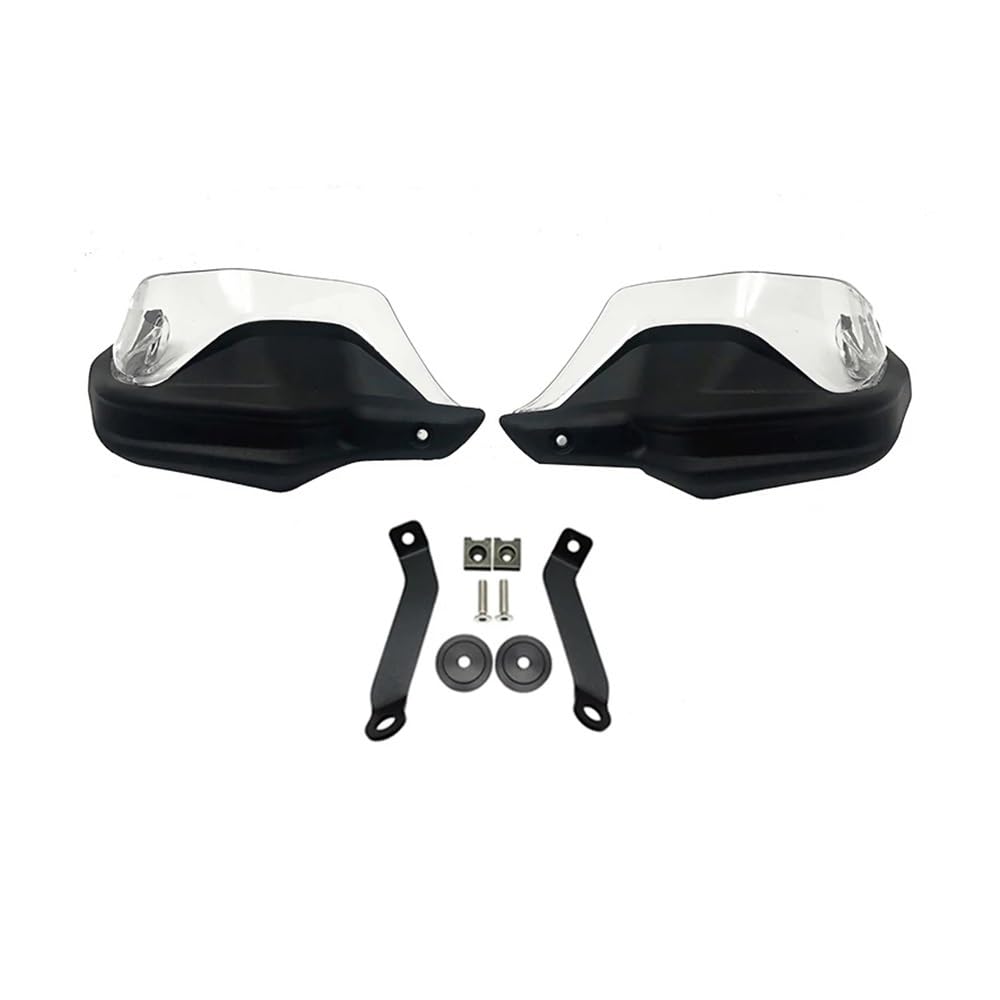 AIERDEYP Motorrad Handschützer Handprotektoren Schild Wachen Windschutzscheibe Hand Wind Schutz Für Hon┐da Für NC750 X DCT Für NC750S Für NC 750 X 2013-2022(Black Clear Set) von AIERDEYP