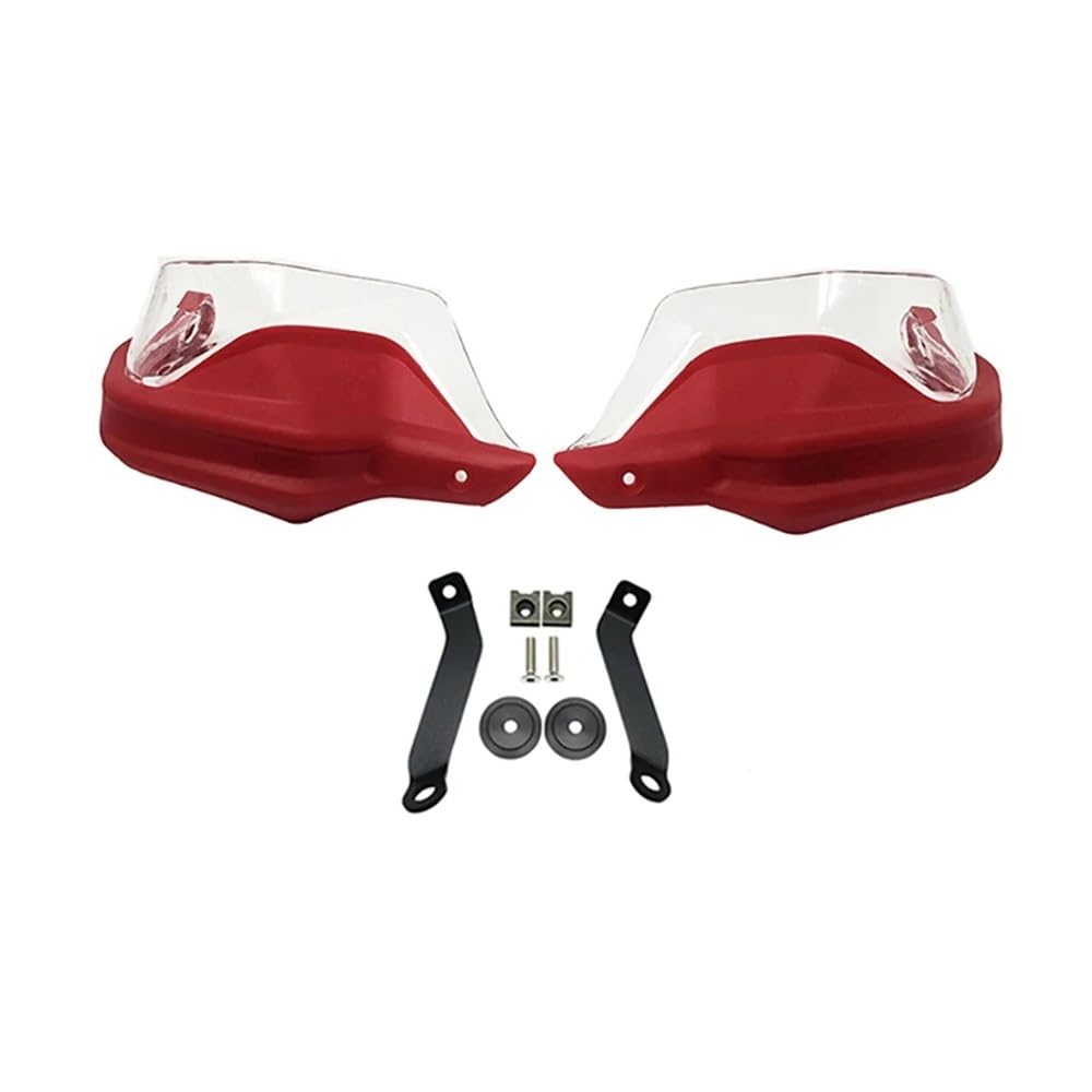 AIERDEYP Motorrad Handschützer Handschützer Schild Wachen Windschutzscheibe Hand Wind Schutz Für Hon┐da Für NC750 D Für Integra750 Für Integra 750 Für NC750(Red Clear Set) von AIERDEYP