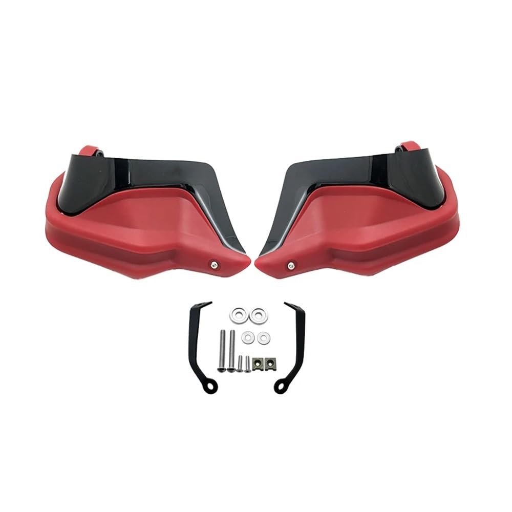 AIERDEYP Motorrad Handschützer Handschützer Shield Guards Windschutzscheibe Handwindschutz Für CFM&OTO Für 650 MT Für 400 MT Motorrad(Red Black Set) von AIERDEYP