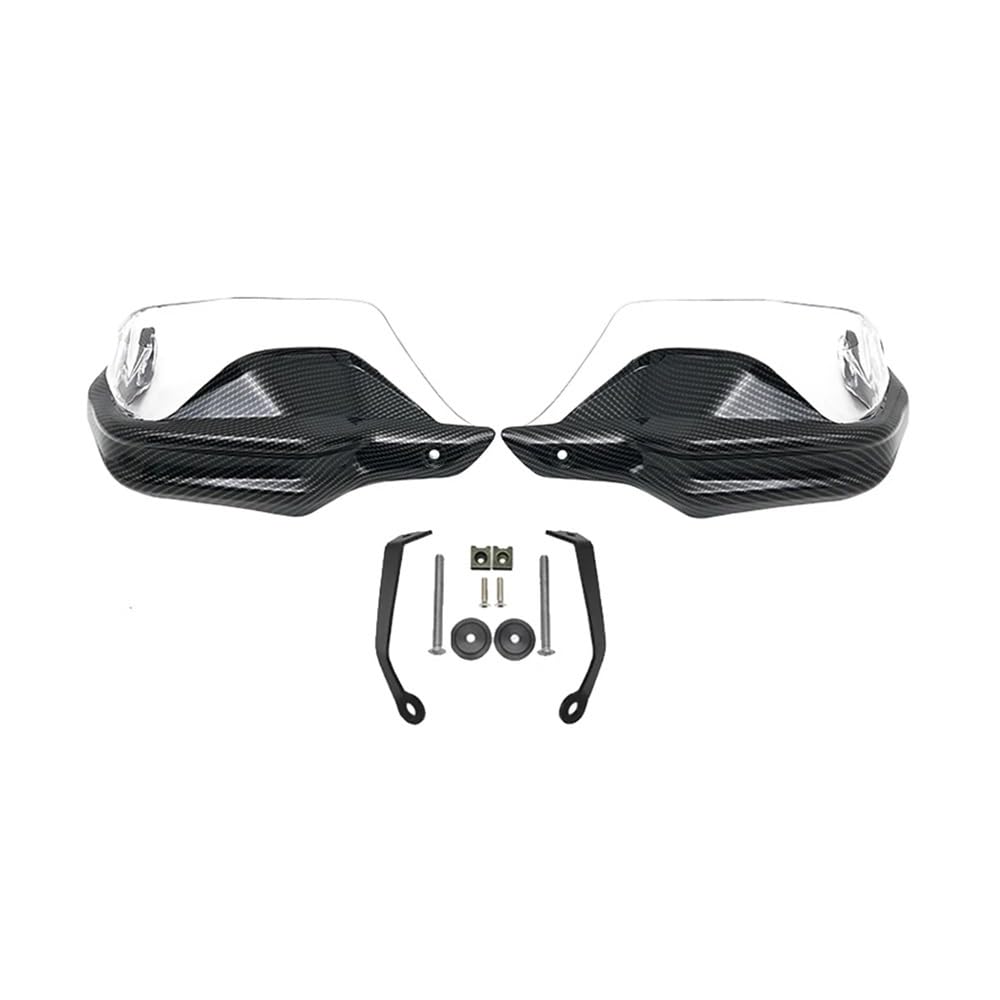 AIERDEYP Motorrad Handschützer Windabweiser Schild Handschützer Handprotektoren Schutz Für VOGE Für 650 DS Für 500 DS Für 500R Für 300DS Motorrad(Carbon Clear Set) von AIERDEYP