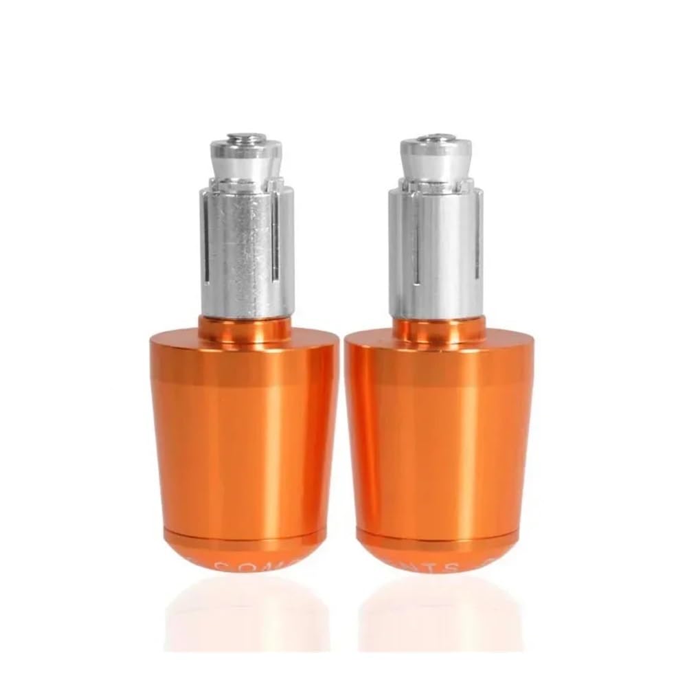 AIERDEYP Motorrad-Lenkerstecker 7/8 "22mm Motorrad-Lenkergriffe Endkappe Endstopfen Für Y&amaha Für XJ6 Für XJ6n Für XJ600s Für XJ900s(Orange) von AIERDEYP