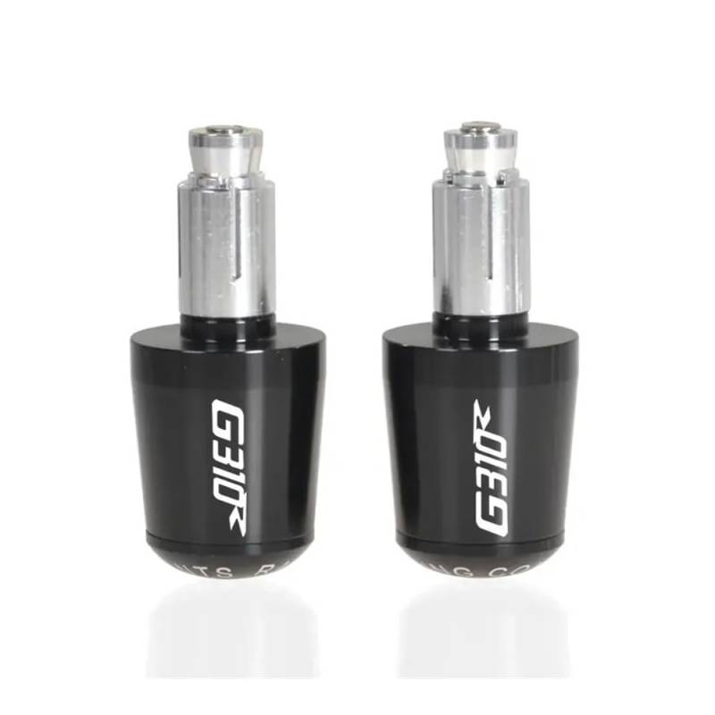 AIERDEYP Motorrad-Lenkerstecker Für G310R Für G-310R Für G310GS Alle Jahre 7/8 "Motorrad Universal Lenker Griffe Enden Griff Bar Kappe End Stecker Slider(Black) von AIERDEYP