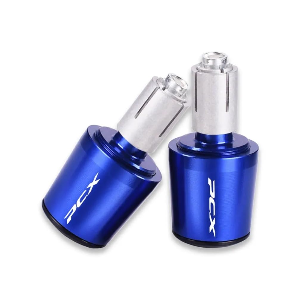 AIERDEYP Motorrad-Lenkerstecker Für Hon┐da Für PCX150 Für PCX125 Für PCX 125 150 Motorrad CNC Lenker Lenkergriffe Kappe Endgriff Steckerkappe(Blue) von AIERDEYP