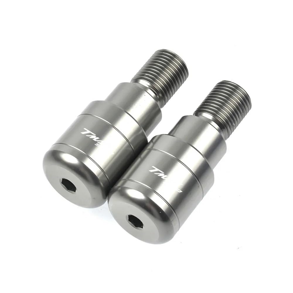 AIERDEYP Motorrad-Lenkerstecker Für Y&amaha Für TMAX 560 Für T-MAX 560 2019 2020 2021 CNC Motorrad Handgriff Lenkerenden Schieberabdeckung(Gray) von AIERDEYP