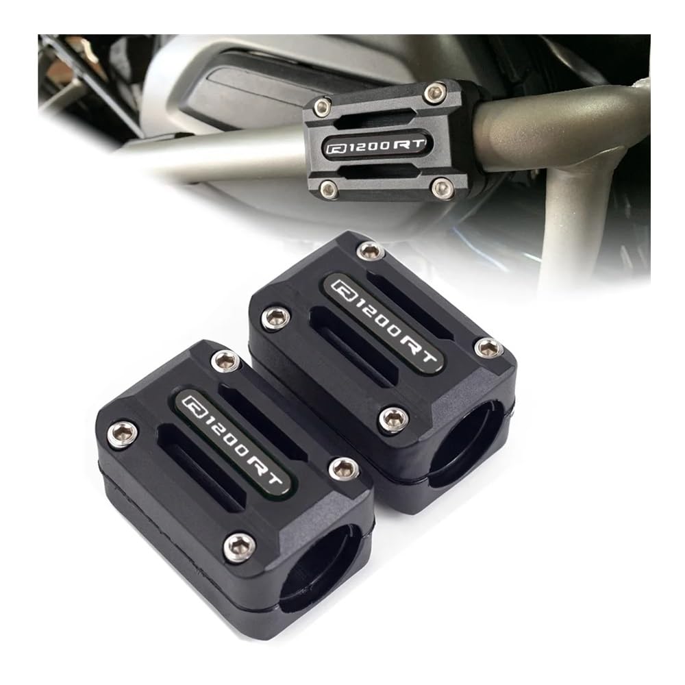 AIERDEYP Motorräder Fallschutz Slider Für BM&W Für R1200RT Für R 1200RT LC 22/25/28mm Motorrad Motor Crash Bar Schutz Stoßstange Dekorative Schutz Block(Grau) von AIERDEYP