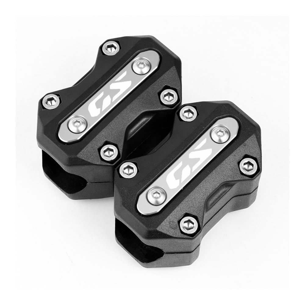 AIERDEYP Motorräder Fallschutz Slider Für BM&W Für R1300GS Für R 1300 GS 2023 2024 Motorrad 22mm/25mm/28mm Stoßstangenschutz Motorschutzblock(Silver) von AIERDEYP