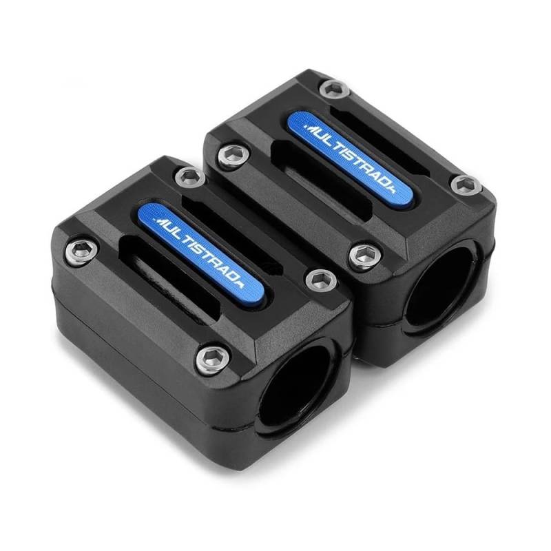 AIERDEYP Motorräder Fallschutz Slider Für Du&Cati Für MULTISTRADA 950 1200/1260 /S/ST V2 V2S V4 Rally V4S Motorrad Stoßstange Trim Block Motor Schutz Schutz(Blue) von AIERDEYP