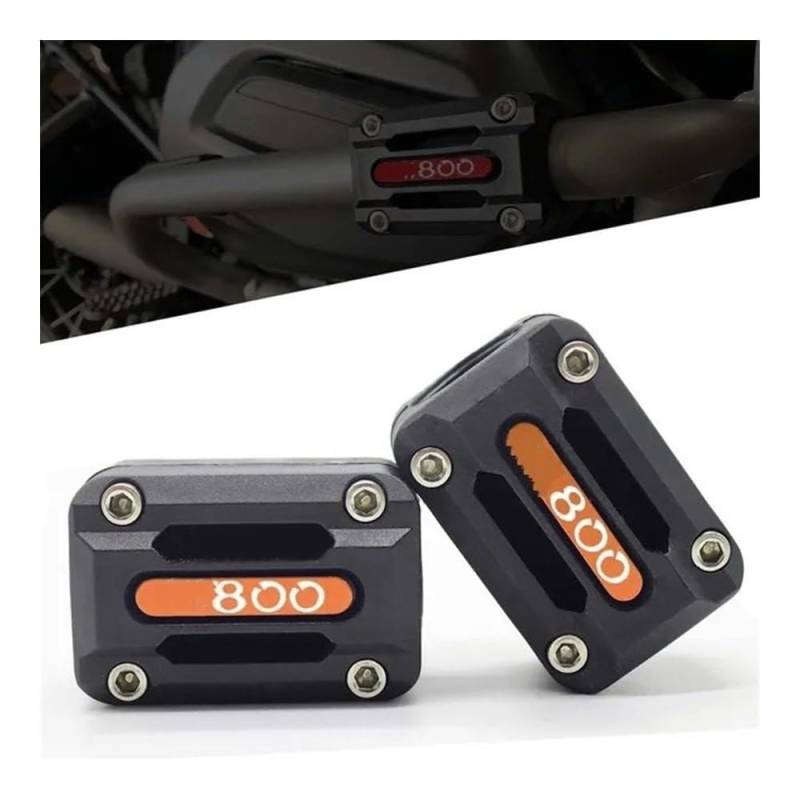 AIERDEYP Motorräder Fallschutz Slider Für K&awasaki Für Z 800 Für Z800 2013-2016 22/25/28mm Motorrad Motor Crash Bar Schutz Stoßstange Dekorative Schutz Block(Orange) von AIERDEYP