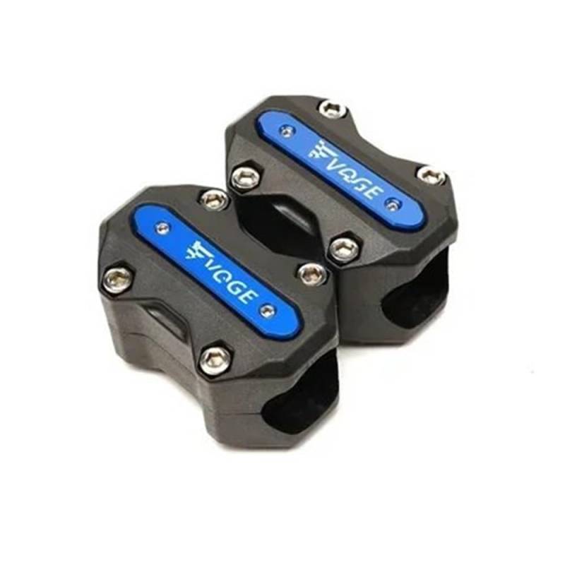 AIERDEYP Motorräder Fallschutz Slider Für Loncin Für Voge Für 200AC Für 300AC Für 300R Motorrad Crash Bar Motor Schutz Stoßstange Schutz Block(Blue) von AIERDEYP