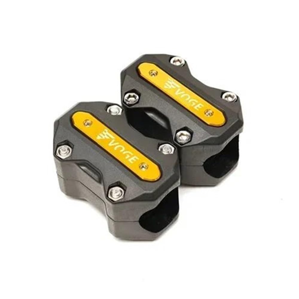 AIERDEYP Motorräder Fallschutz Slider Für Loncin Für Voge Für 200AC Für 300AC Für 300R Motorrad Crash Bar Motor Schutz Stoßstange Schutz Block(Gold) von AIERDEYP