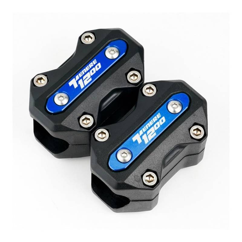 AIERDEYP Motorräder Fallschutz Slider Für Y&amaha Für Tenere1200 Für Super Tenere 1200 Xt 1200Z Motorrad 22mm/25mm/28mm Stoßfänger Schutz Motor Schutz Block(Blue) von AIERDEYP