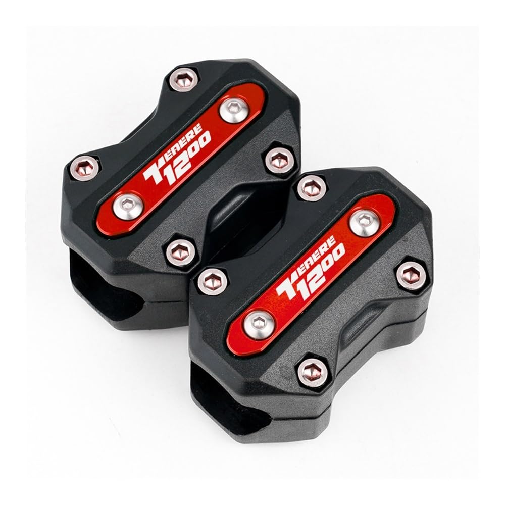 AIERDEYP Motorräder Fallschutz Slider Für Y&amaha Für Tenere1200 Für Super Tenere 1200 Xt 1200Z Motorrad 22mm/25mm/28mm Stoßfänger Schutz Motor Schutz Block(Red) von AIERDEYP