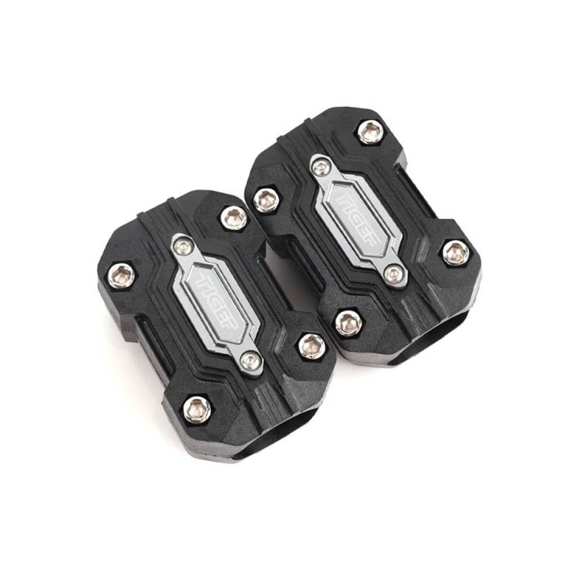 AIERDEYP Motorräder Fallschutz Slider Motorrad Dekorativer Stoßfängerschutz-Abdeckblock Für TRIUM&PH Für Tiger 800 900 GT Für Explorer XCA 1050i 955i 800 XC(2pcs Grey) von AIERDEYP