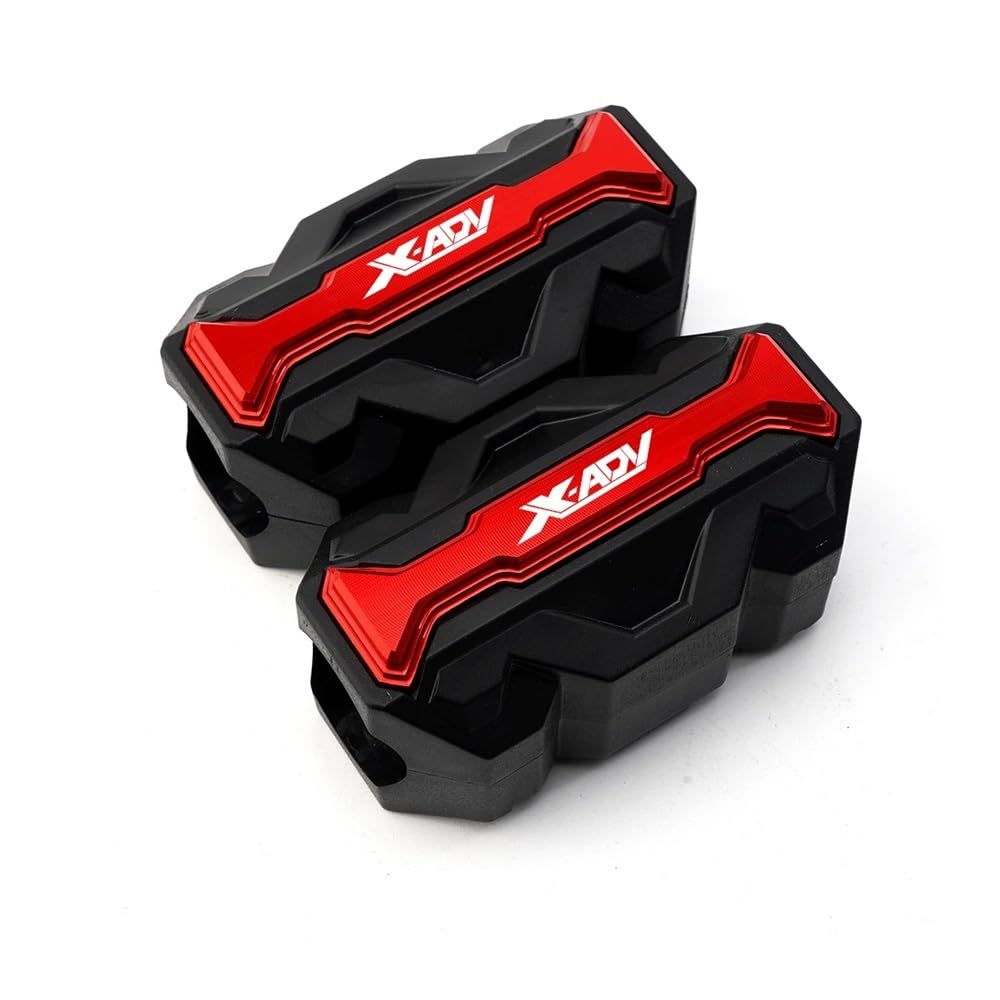 AIERDEYP Motorräder Fallschutz Slider Motorrad Motor Crash Bar Schutz Stoßstange Dekorative Schutz Block 2 PCS Für Hon┐da Für XADV 750 2017 2018 2019 2020 2021(Red) von AIERDEYP