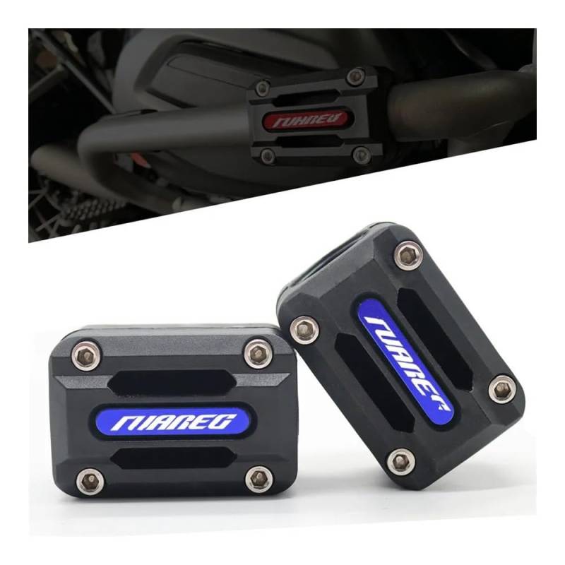 AIERDEYP Motorräder Fallschutz Slider Motorrad Motor Crash Bar Schutz Stoßstange Dekorative Schutz Block Für Aprili&a Für Tuareg 660 Für Tuareg660 22/25/28mm(Blue) von AIERDEYP