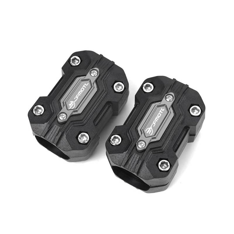 AIERDEYP Motorräder Fallschutz Slider Motorrad Motor Schutz Stoßstange Crash Bar Für CF-M-OTO Für 650MT Für 800MT Für MT 250 300 400 Stoßstange Dekorative Block(Grau) von AIERDEYP